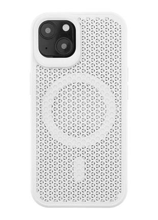 Чохол tpu+pc aerocool with magsafe для iphone 15 white