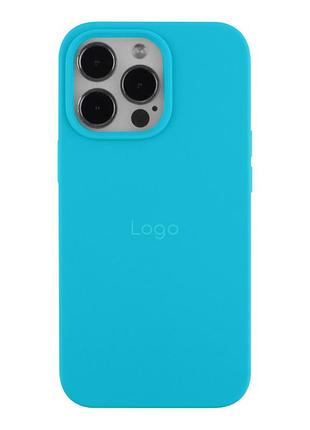 Чохол silicone case full size (aa) для iphone 13 pro 16.blue