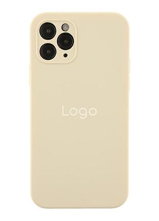 Чохол silicone case square full camera для iphone 11 pro 11.antique white