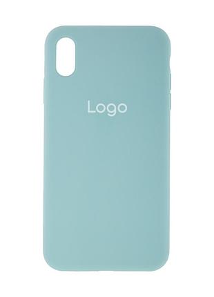 Чохол silicone case full size (aa) для iphone xs max 59.marine green