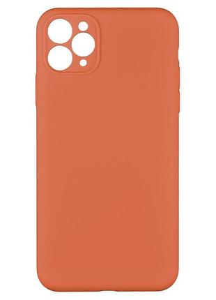 Чохол silicone case full camera no logo для iphone 11 pro max 27.peach