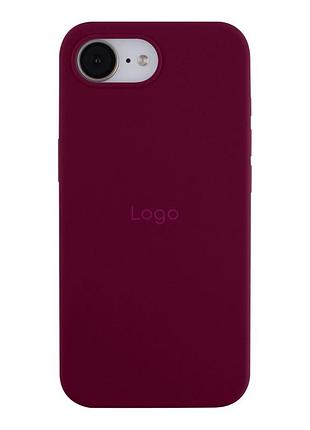 Чохол silicone case full size (aa) для iphone 17e/16e 42.maroon