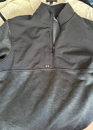 Under armour golf storm пуловер на чверть блискавки, темно-сірий, розмір m