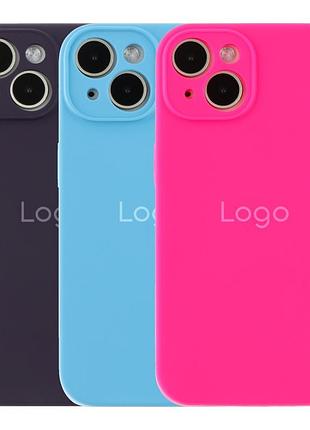 Чохол silicone case full size with frame для iphone 15 plus 05.lilac 2