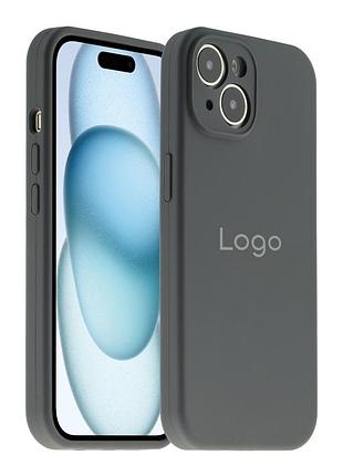 Чохол silicone case full size with frame для iphone 15 plus 05.lilac 3