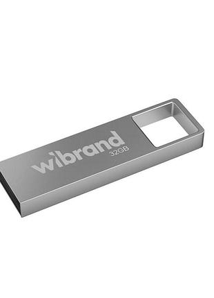 Usb флеш-накопитель wibrand 32gb shark серебро