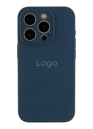 Чохол silicone case full size with frame для iphone 15 pro max 70.deep navy