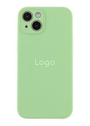 Чохол silicone case full size with frame для iphone 13 01.mint