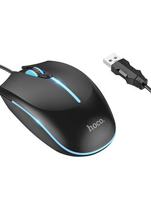 Usb миша iгрова hoco gm37 wonderful gaming luminous чорний