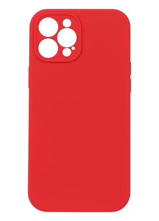 Чохол silicone case full camera no logo для iphone 12 pro max 14.red