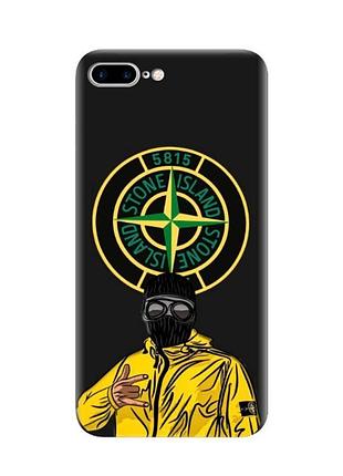 Чохол blex з принтом для iphone 7 plus / iphone 8 plus | принт: stone island / стон айленд #iph12042