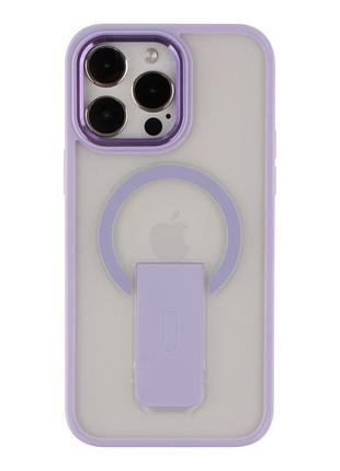 Чохол tpu+pc flexguard magnetic ring stand для iphone 14 pro purple