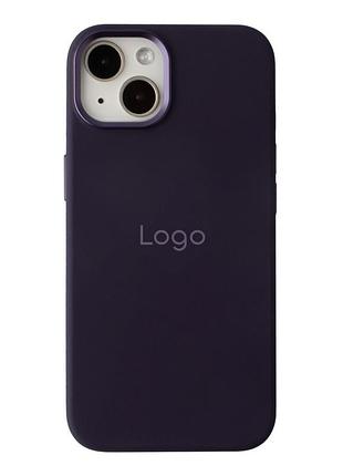 Чохол silicone case metal buttons (aa) для iphone 13 purple