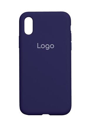 Чохол silicone case full size (aa) для iphone xs max 34.purple
