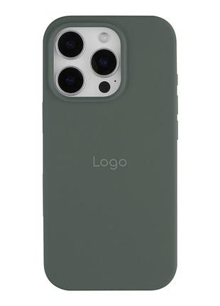 Чохол silicone case full size (aa) для iphone 16 pro 55.pine green