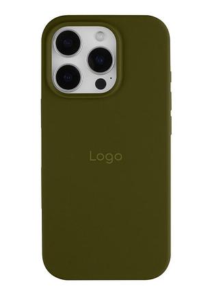 Чохол silicone case full size (aa) для iphone 16 pro 45.army green