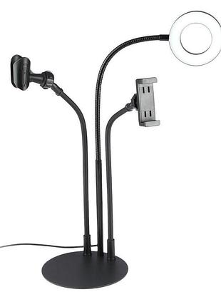 Лампа fill light 3 in 1 9cm настольная черный