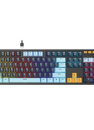 Клавиатура игровая fantech atom107s mk893s mizu blue switch navy