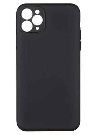 Чохол silicone case full camera no logo для iphone 11 pro max 15.dark grey