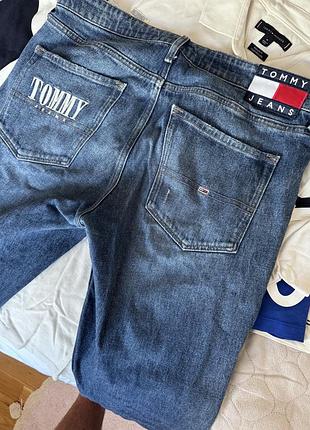 Tommy jeans джинси, синій деним, розмір 32/30. distressed стиль — потертості та розриви