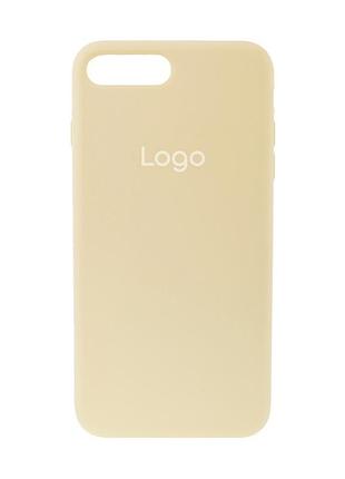 Чохол silicone case full size (aa) для iphone 7 plus/8 plus 60.crem yellow