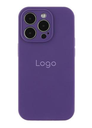 Чохол silicone case full size with frame для iphone 14 pro max 78.amethyst