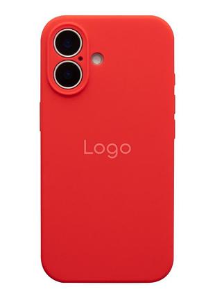 Чохол silicone case full size with frame для iphone 17 14.red