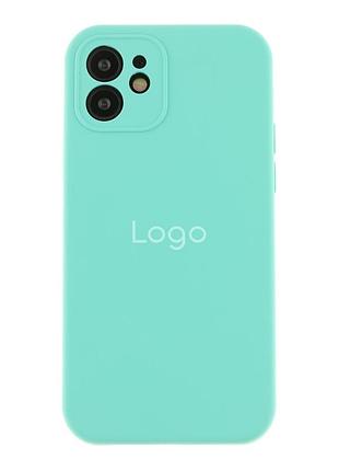Чохол silicone case full size with frame для iphone 12 21.sea blue