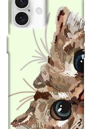 Чехол blex с картинкой cat muzzle для apple iphone 16 plus