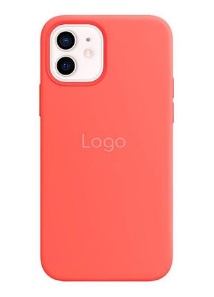 Чохол silicone case with magsafe для iphone 12/12 pro pink citrus