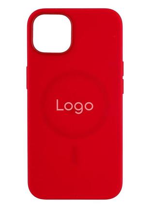 Чохол silicone case with magsafe+splashscreen для iphone 12/12 pro red