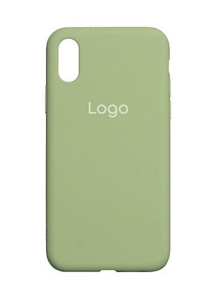 Чохол silicone case full size (aa) для iphone xs max 01.mint