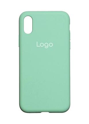 Чохол silicone case full size (aa) для iphone xr 47.spearmint
