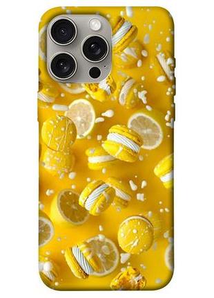 Чехол blex с картинкой лимонный взрыв для apple iphone 15 pro max (6.7")