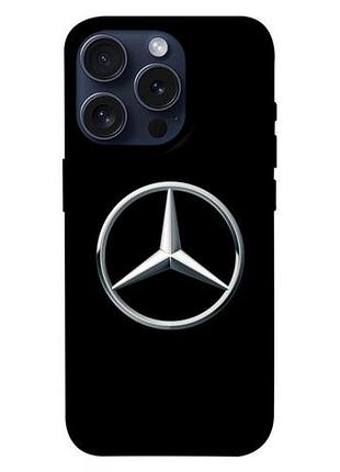 Чехол blex с картинкой mercedes logo для apple iphone 15 pro (6.1")