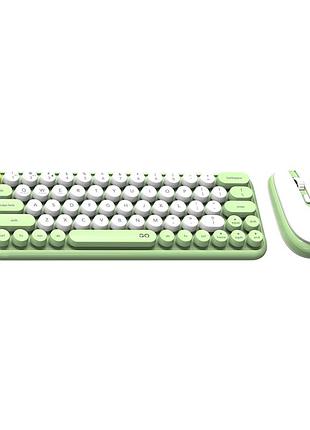 Беспроводная клавиатура и мышь fantech go wk896 зеленый