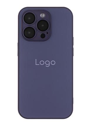 Чохол ag-glass matte camera lens with magsafe для iphone 14 pro max dark purple