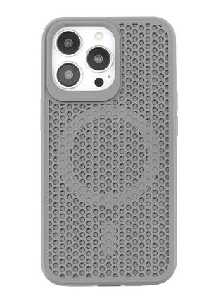 Чохол tpu+pc aerocool with magsafe для iphone 13 pro max grey