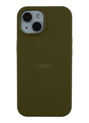 Чохол silicone case full size (aa) для iphone 15 plus 45.army green