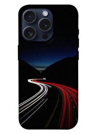 Чохол blex з картинкою червоно-біла дорога для apple iphone 15 pro (6.1")