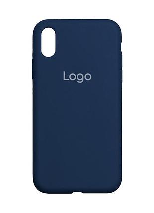 Чохол silicone case full size (aa) для iphone xr 36.blue cobalt
