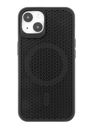 Чохол tpu+pc aerocool with magsafe для iphone 14 black
