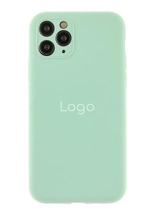 Чохол silicone case full size with frame для iphone 11 pro 17.turquoise