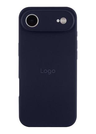 Чохол silicone case full size with frame для iphone 17 air 08.dark blue