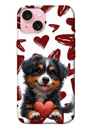Чохол blex з картинкою animals love 8 для apple iphone 15 (6.1")