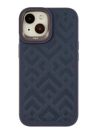 Чохол kajsa briquette collection rhombus для iphone 15 blue