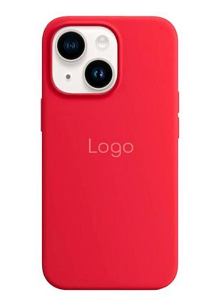 Чохол silicone case with magsafe для iphone 13 red