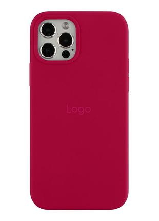 Чохол silicone case full size (aa) для iphone 12/12 pro 37.rose red