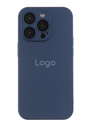 Чохол ag-glass matte camera lens with magsafe для iphone 14 pro navy blue