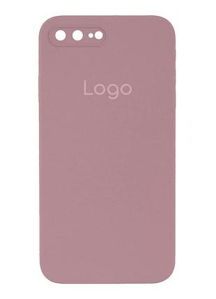 Чохол silicone case square full camera для iphone 7 plus/8 plus 68.blackcurrant